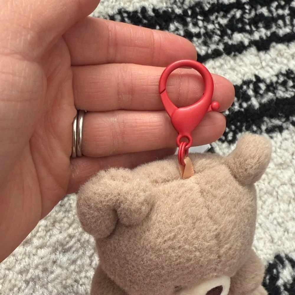 Gund Tan Teddy Bear Plush with bag clip Clip - Picture 4 of 5